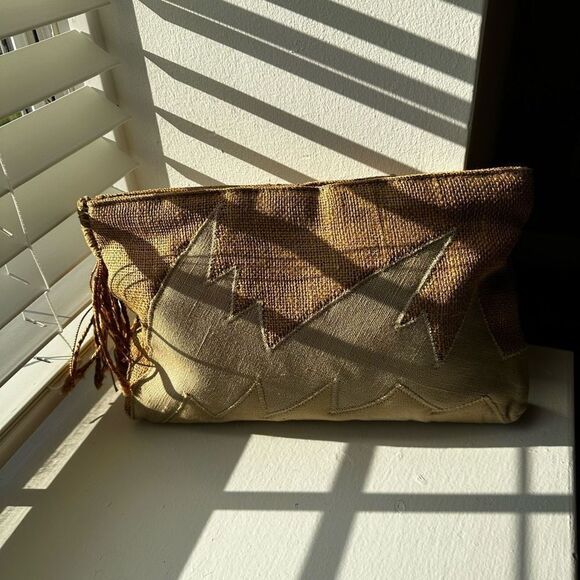 90’s Metallic Overlay Clutch Purse - Picture 5 of 11